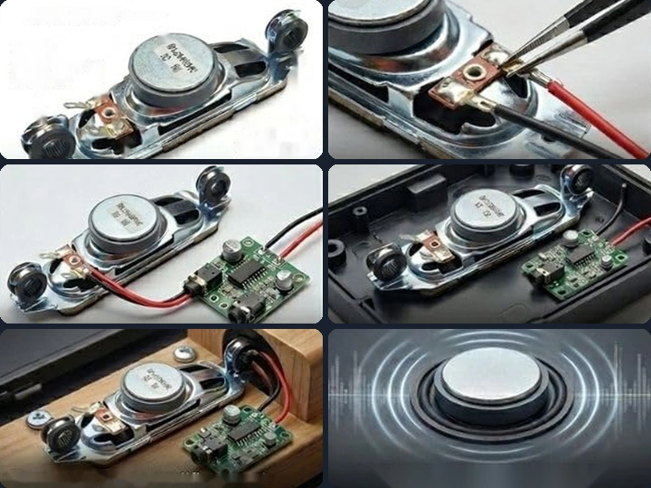 TV speaker unit being replaced